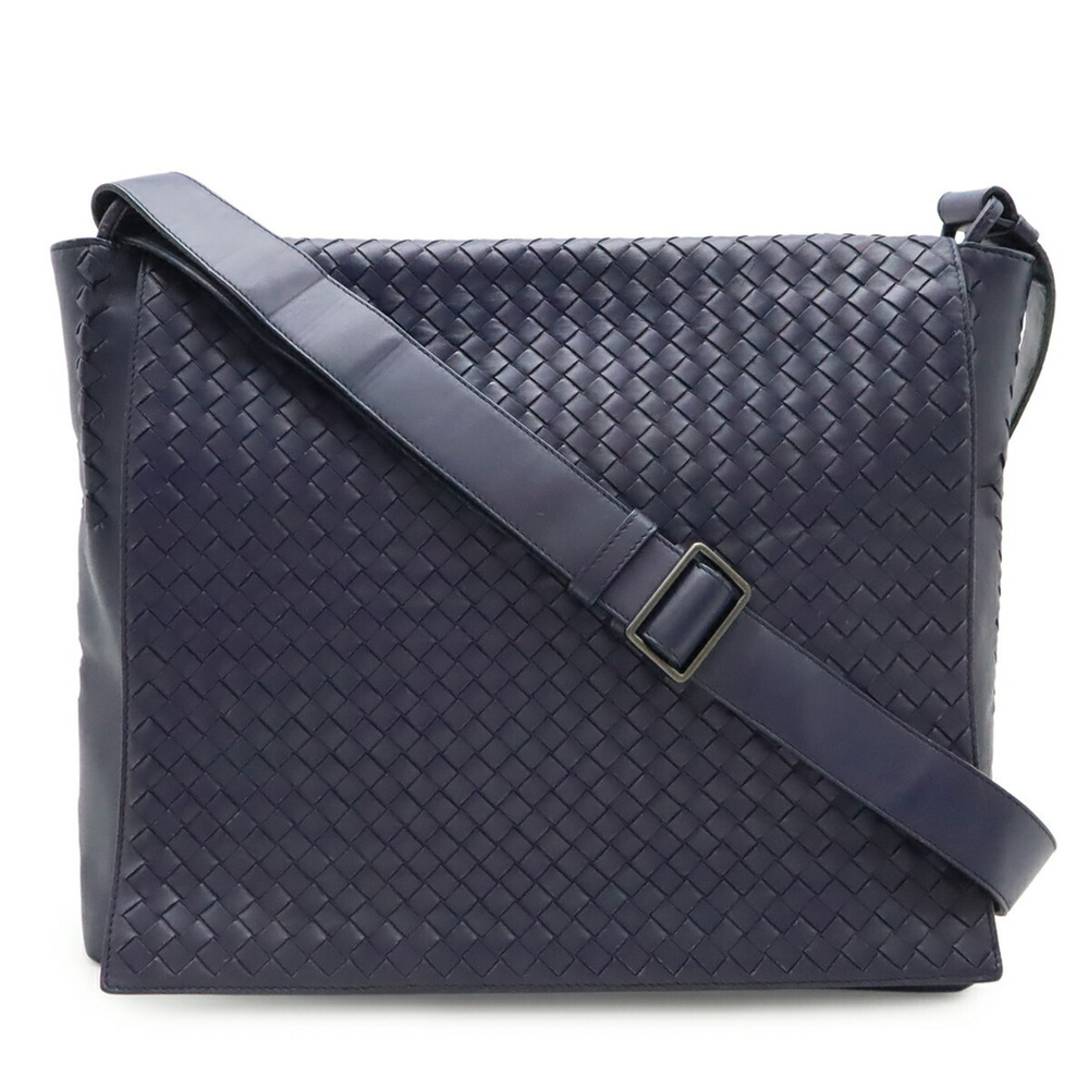 BOTTEGA VENETA Intrecciato Handbag/Shoulder Bag, Leather, Dark Purple, 221065 - Picture 2 of 10
